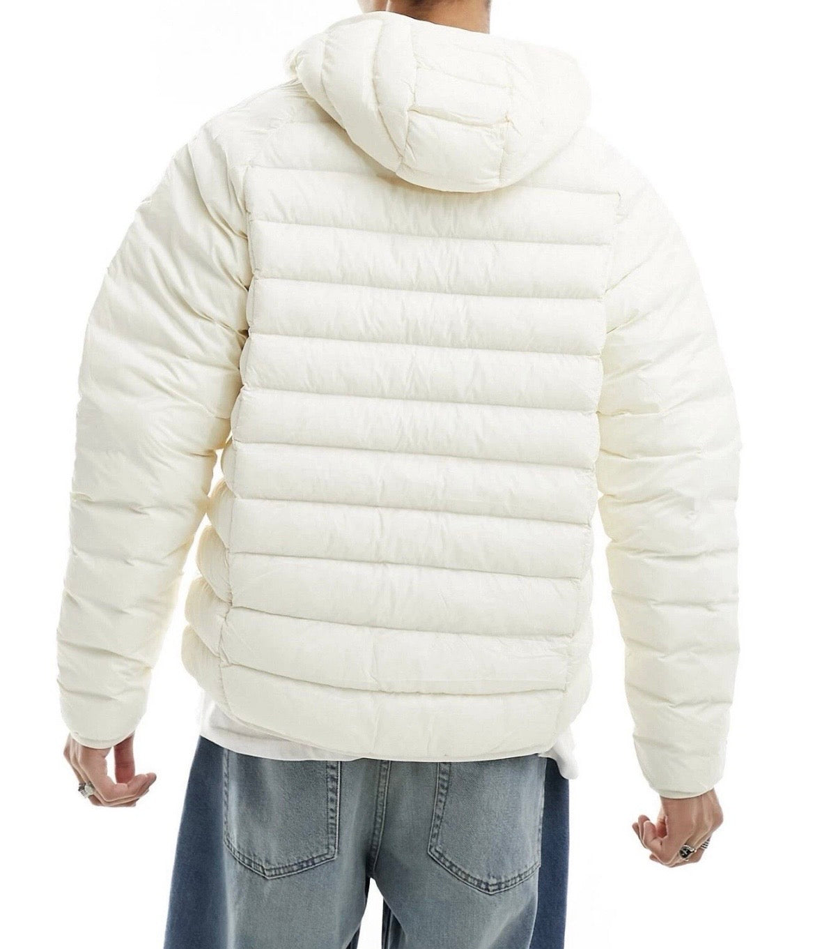 adidas Originals Padded Jacket Mens Puffer Full Zip Off White