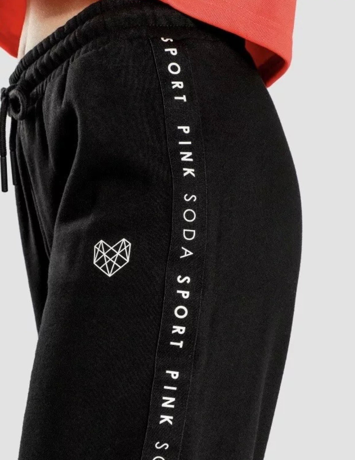 Pink Soda Sport Volt Tape Pants Womens - Black