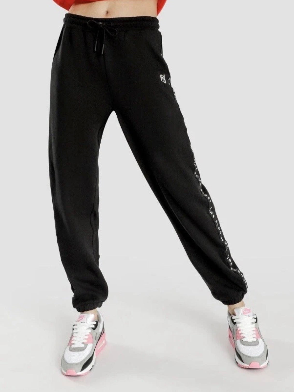 Pink Soda Sport Volt Tape Pants Womens - Black