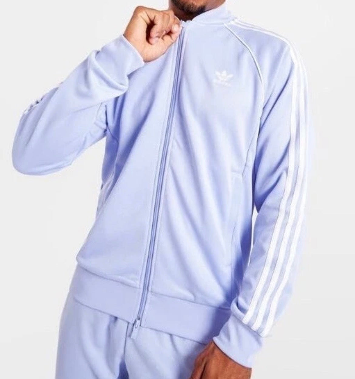 adidas Originals Superstar Tracktop Jacket Full Zip Mens Violet