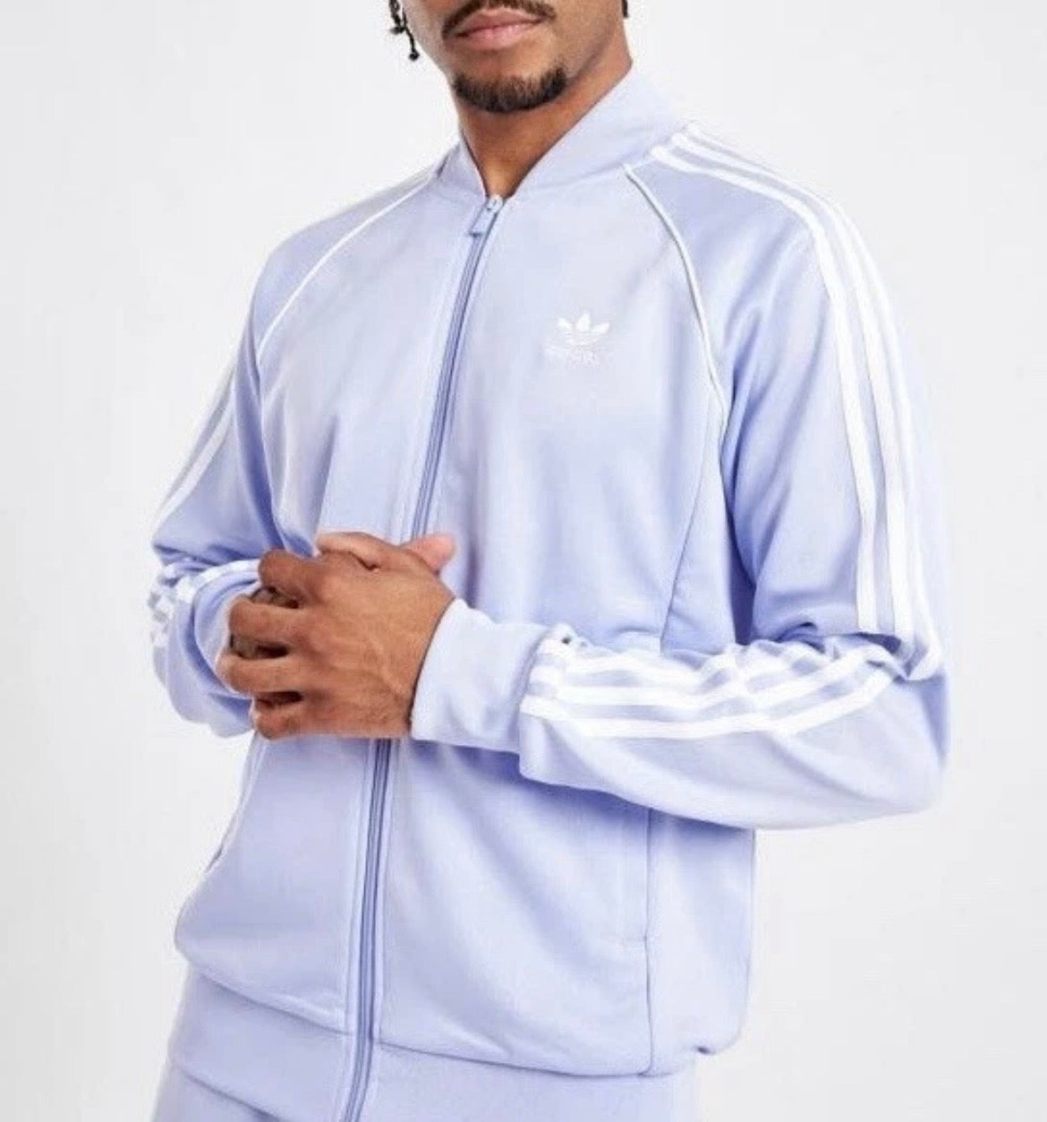 adidas Originals Superstar Tracktop Jacket Full Zip Mens Violet