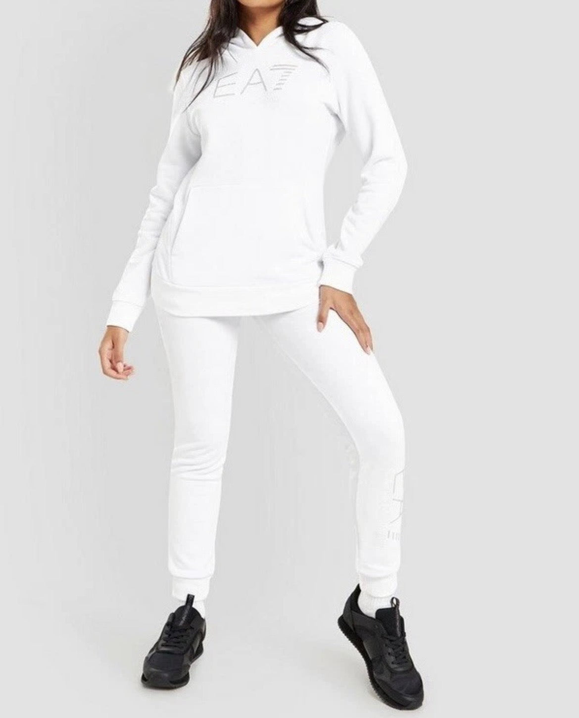 Emporio Armani EA7 Diamante Track Pants Womens White