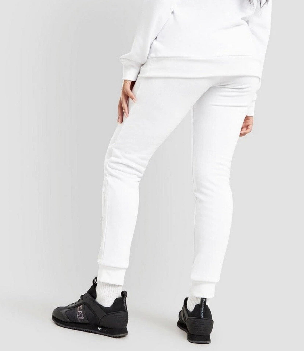 Emporio Armani EA7 Diamante Track Pants Womens White