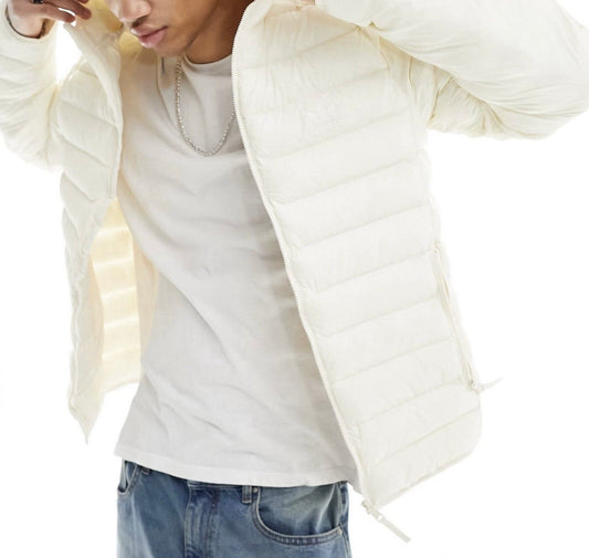 adidas Originals Padded Jacket Mens Puffer Full Zip Off White