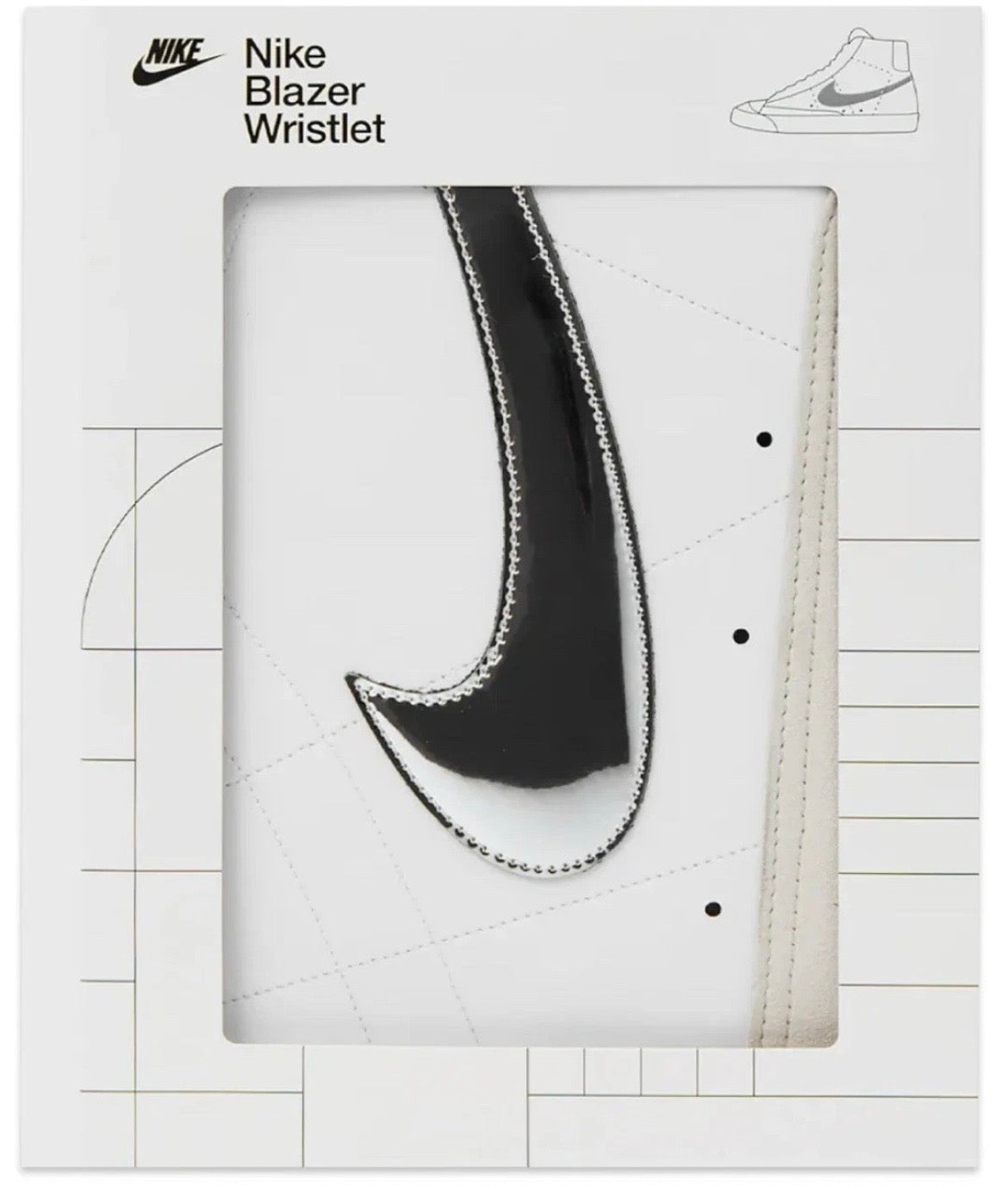 Nike Blazer Wristlet Wallet Swoosh Logo Icon Zippered Pocket